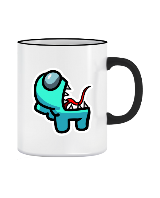 Puodelis Amoung us cyan imposter
